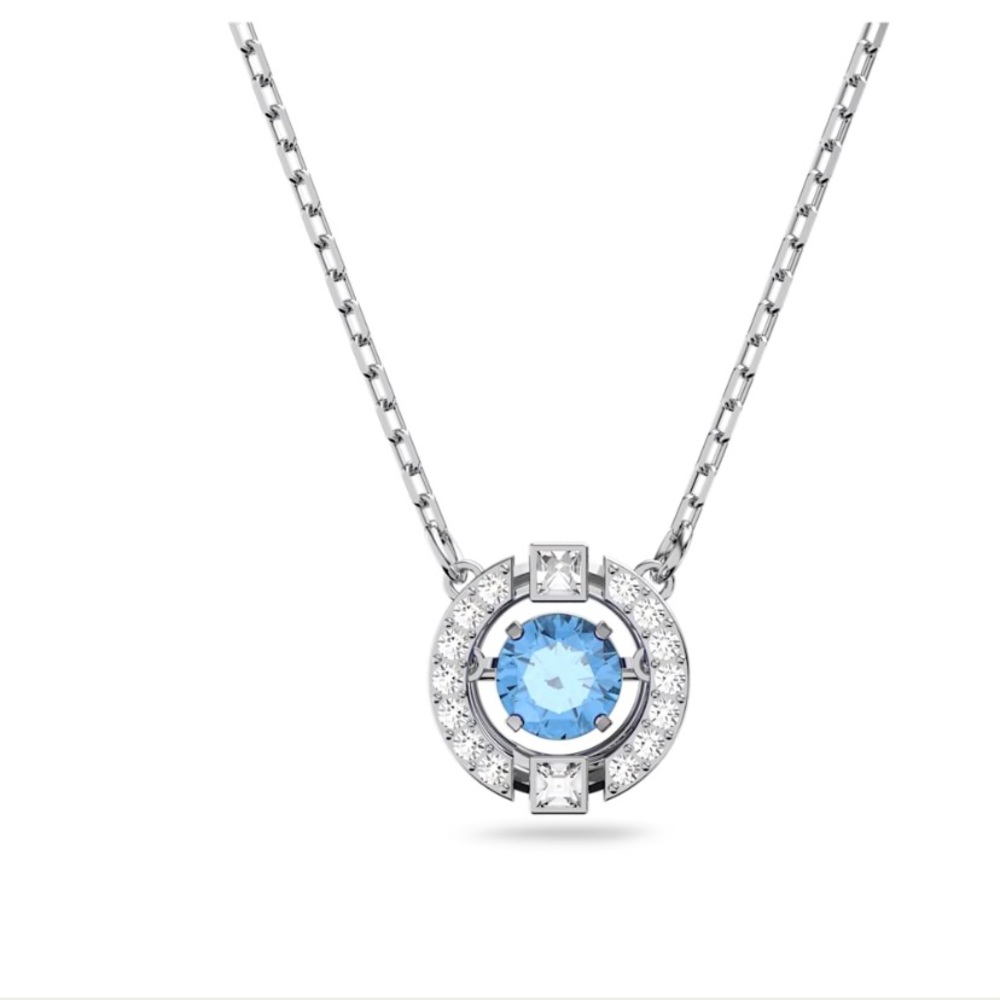 NIB Swarovski Sparkling Dance necklace in Blue
